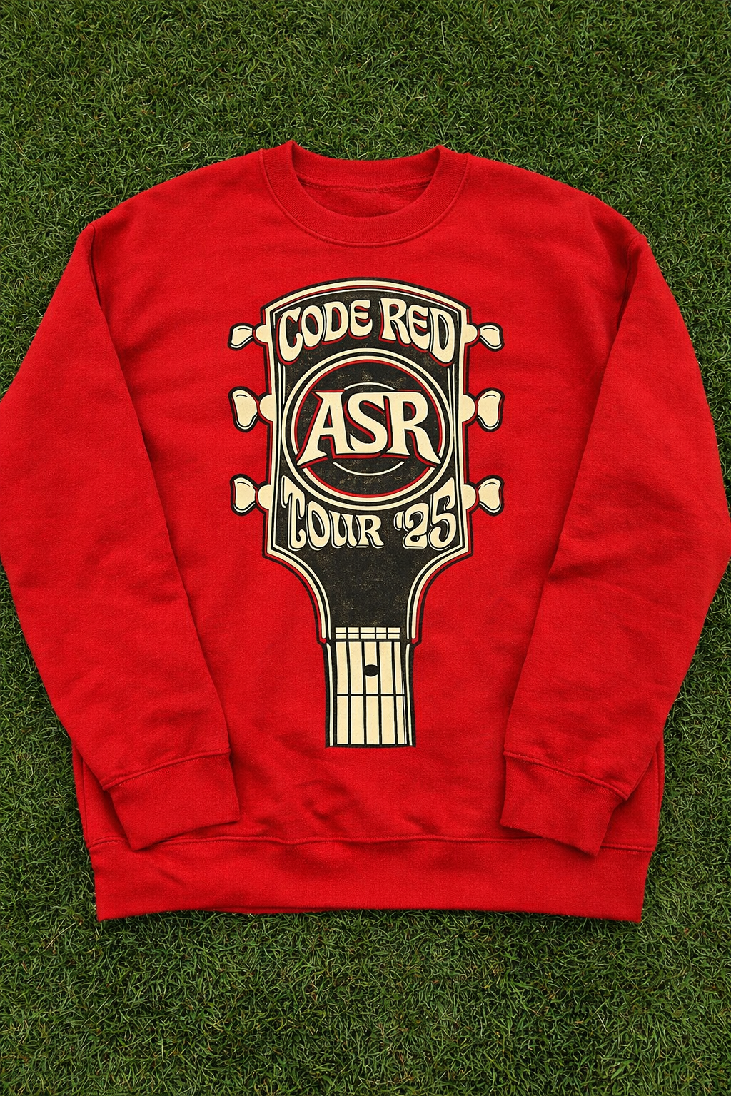ASR Code Red Guitar Sweatshirt Red