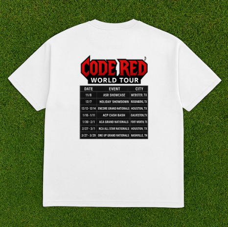 Code Red Tour Schedule Tee