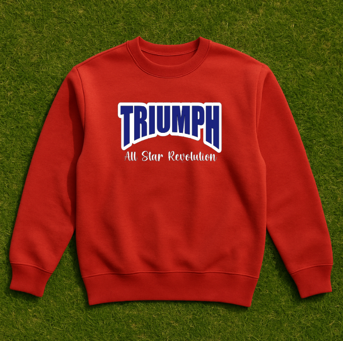 Triumph Red Day Sweatshirt Glitter