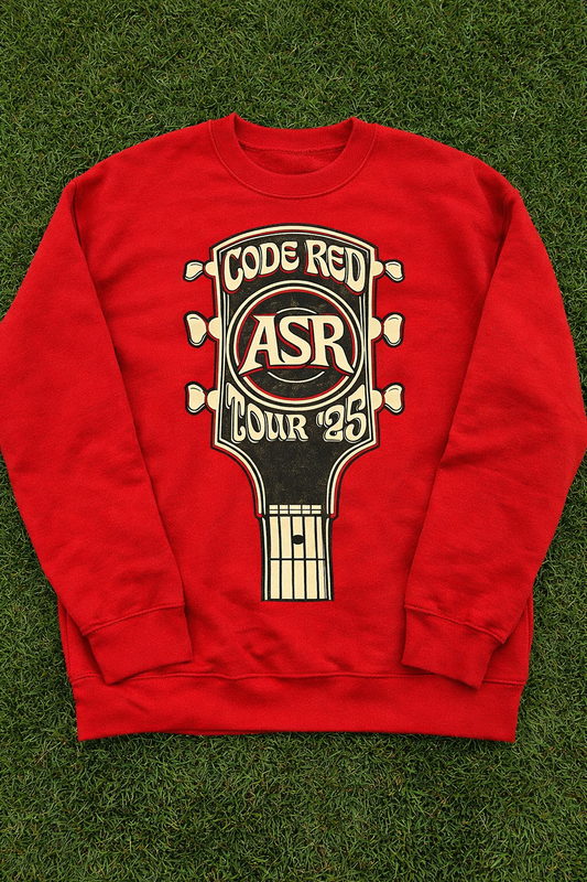ASR Code Red Guitar Sweatshirt Red