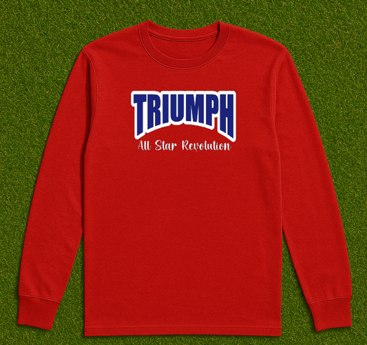 Triumph Red Day DAD Long Sleeve Tee (No Glitter)