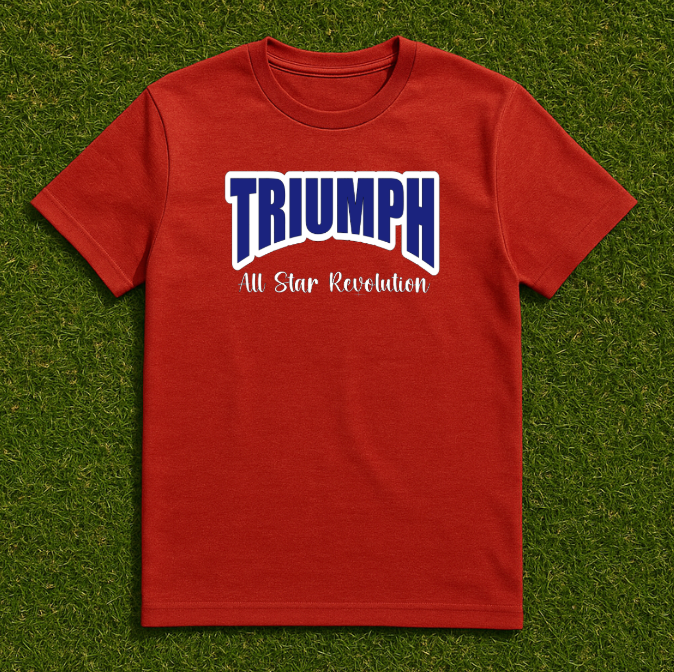 Triumph Red Day Short Sleeve Tee Glitter